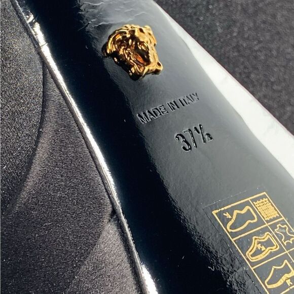 Versace Medusa Crystal Ankle-Strap Platform Sandals size 37.5 - Picture 14 of 14